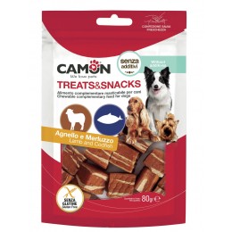 Camon Cane Snack Cubetti Agnello Merluzzo 2cm 80gr