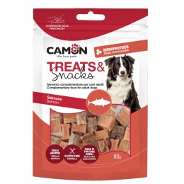 Camon Cane Snack Cubetti Salmone con pelle 1cm 80gr