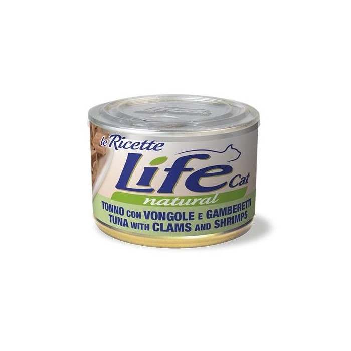 Life Cat Natural Ricette Tonno Vongole Gamberetti 150gr