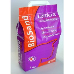 Lettiera Biosand Agglomerante granulometria Media da Kg 5