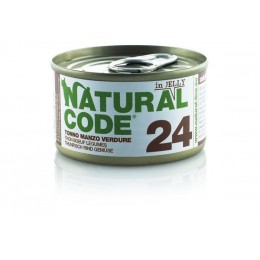 Natural Code 24 Tonno, Manzo e verdure 85g